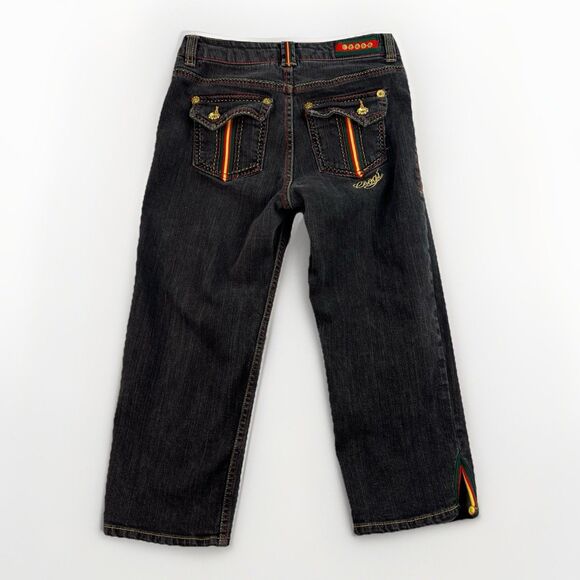 Coogi Denim Jeans Girl’s Size 16 Capri Black Wash Hip-Hop City Life Streetwear - Picture 8 of 12
